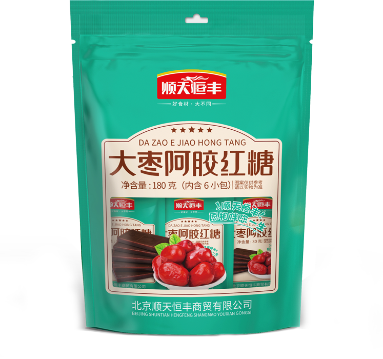 180g大(dà)棗阿膠紅(hóng)糖-外(wài)袋